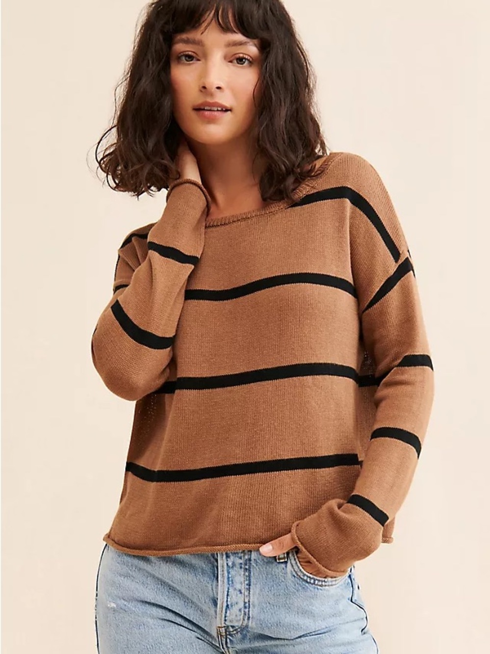 Anthropologie Little Lies Toni Stripe Sweater